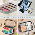 YOPCDJ 3 Pack Clear Hard Shell Zipper Case, Plastic Pouch - Image 3