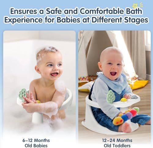 Baby Bath Seat for Babies 6 Months & Up, Non-Slip Bath Seats for Babies Sitting - Image 5