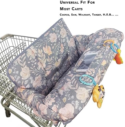 ICOPUCA Shopping Cart Cover for Baby, 2 in 1 cart Cover for Babies N high Chair - Image 4