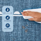 GarveeHome Scalloped Bow Rug 3x5 Washable Rugs - Image 7