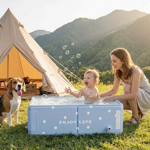 Collapsible Baby Bathtub for Newborn to Toddler, Foldable Toddler Bathtub - Image 3