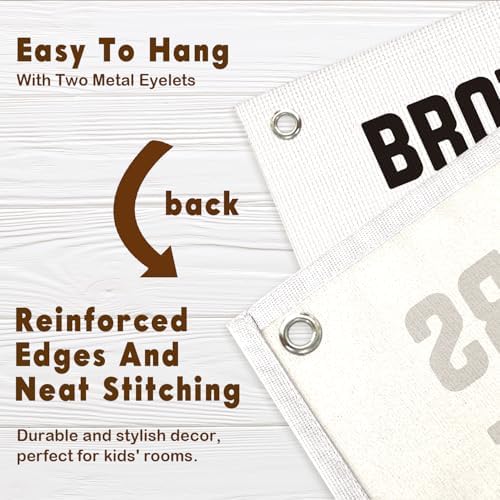 Lacama Boys Room Decor, Brothers Make The Best Friends, Canvas Banner Wall - Image 5