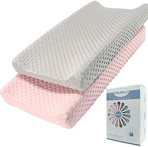 Owlowla 2Pack Changing Pad Cover Soft Minky Table Sheets Baby Boys Girls by Owlowla
