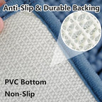 BOANKODU Bathroom Rugs 47x20, Extra Soft Absorbent Chenille Bath Rugs, PVC - Image 6