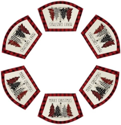 Artoid Mode Red Christmas Trees Wedge Shape Placemats by ArtoidMode