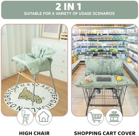 Shopping Cart Cover for Baby 2 in 1 High Chair Covers for Restaurant - Image 4
