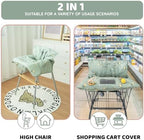 Shopping Cart Cover for Baby 2 in 1 High Chair Covers for Restaurant - Image 4
