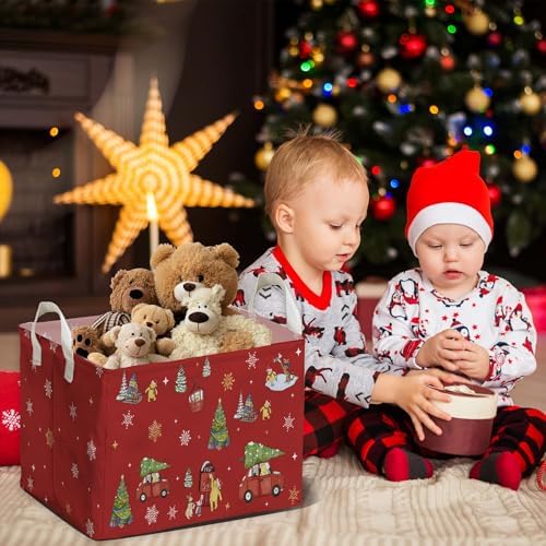 Winnie Theme Christmas Storage Basket, Hamper Winnie Baby Stuff Collapsible - Image 6