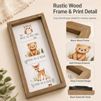 Woodland Animal Nursery Wall Decor Baby Room Inspirational Sign - Image 4