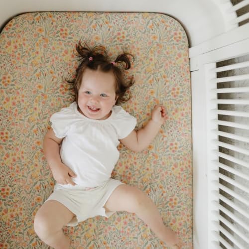 mushie Extra Soft Muslin Fitted Crib Sheet | 192 Thread Count | 28"x 52" - Image 6
