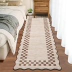 GarveeHome Hallway Kitchen Runner Rug 2x6 Non Slip Scalloped Washable Rug - Image 2