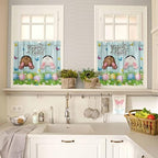 Vandarllin Spring Easter Kitchen Curtains and Valances Set, Funny Bunny Tails - Image 4