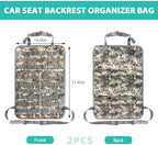 2 PCS Car Seat Back Organizer, Tactical MOLLE Sag Proof Vehicle Panel Backseat - Image 2