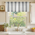 jinchan Linen Balanced Stripe Valances - Image 2