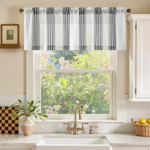 jinchan Linen Balanced Stripe Valances - Image 2