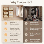 Homsorout Hanging Closet Organizer 4 Tier - Image 4