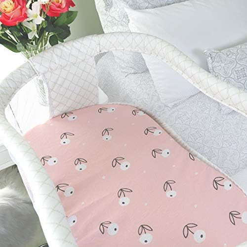 Bassinet Sheets for Baby Girl Set of 2 by Tansy Panda - Image 3