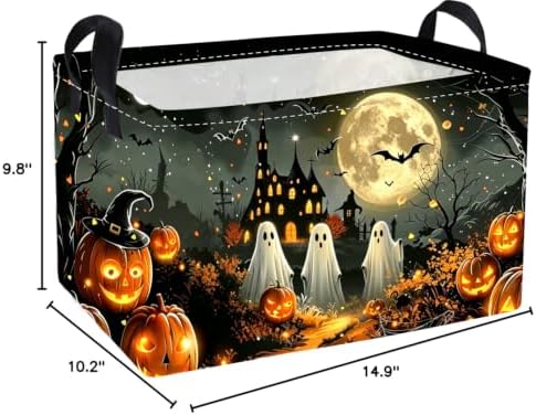 Essme Rectangular Halloween Basket, Kids Storage Bins Organizer - Image 2