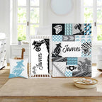 Custom Baby Boy Minky Crib Bedding Set, Dirt Bike Bedding 3 Pcs Set by Duckbe
