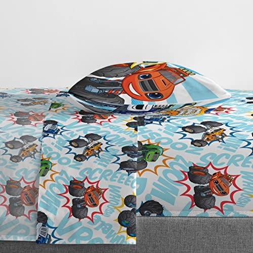 Jay Franco Blaze and the Monster Machines Off to The Races 4 Piece Toddler Size - Image 4