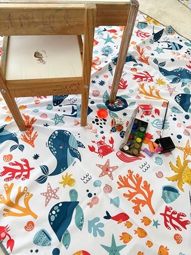 Waterproof High Chair Splat Mat – Machine Washable Floor & Table Protector - Image 6