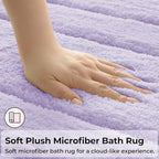 GRANNY SAYS Lilac Bathroom Rugs Set 3 Piece, Soft Microfiber Bath Mats - Image 7