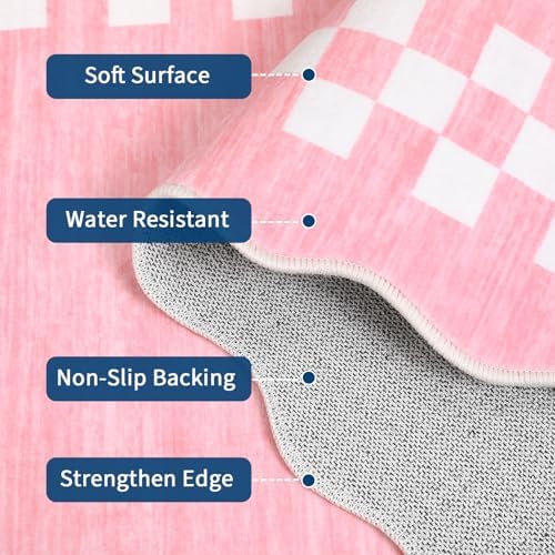 GarveeHome Washable Rug 5x7 for Living Room Large Bedroom Scalloped Rug - Image 4