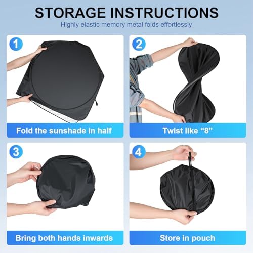 JUSTTOP Windshield Sun Shade for 2020-2026 Toyota Corolla Accessories | - Image 5