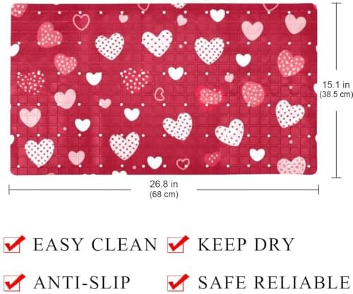 Non Slip Shower Mat Bathtub Mat 15.1x26.8 Inch, Quick Dry Bath Mat - Image 4