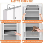 Over The Door Organizer Storage Large Capacity Hanging Bedroom Storage - Image 3