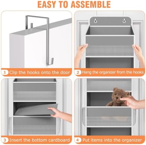 Over The Door Organizer Storage Large Capacity Hanging Bedroom Storage - Image 3