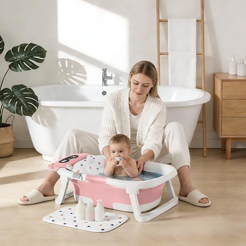 Baby Bathtub, Foldable Baby Bath Tub - Image 6