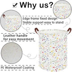 Flower Laundry Hamper, Nursery Hampers, Waterproof folding Boho Flower Plants - Image 7