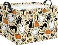 Rectangular Halloween Basket Trick or Treat Pumpkin Basket Cute Storage Bin by HIYAGON