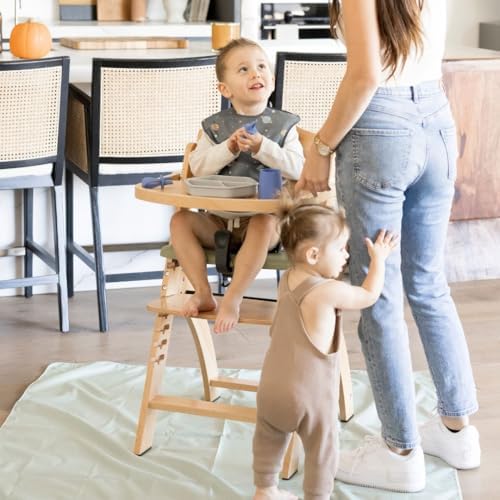 Tiny Twinkle Splat Mat for Under High Chair or Table | 44" x 44" Waterproof & - Image 4