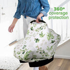 Nursing Cover Breastfeeding Scarf, Car Seat Covers - Image 3