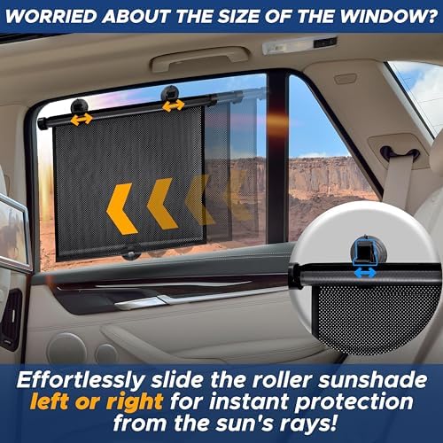 EcoNour Car Window Shades for Baby Side Sunshade, Sun Visor - Image 5