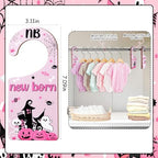 Halloween Baby Closet Dividers 8Pcs – Pink Black Wooden Double-Sided Clothes - Image 5