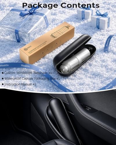 Weektic Windshield Sun Shade Umbrella, Sun & Heat Protection, Keep Vehicle Cool - Image 5