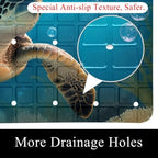 Shower Mat Non Slip, Turtle Ocean Anti Slip Bath Mat - Image 2