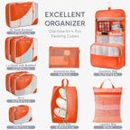 OlarHike 10 Set Packing Cubes for Travel, Gifts for Women Mom, Anti-Tearing - Image 2
