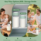 Breastmilk Storage Bottles Collection Bottles, 10oz Wide-Neck Breast Milk - Image 7