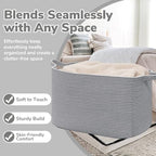 Goodpick 105L Extra Large Woven Rope Blanket Basket - Image 5