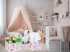 Pink Dinosaur Hamper, Kids Laundry Basket, Dinosaur Basket, Toy Organizer - Image 6