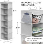 Simple Houseware 6 Shelf Hanging Closet Organizer - Image 2