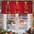Vandarllin Christmas Tree Kitchen Curtains Valances - Image 5