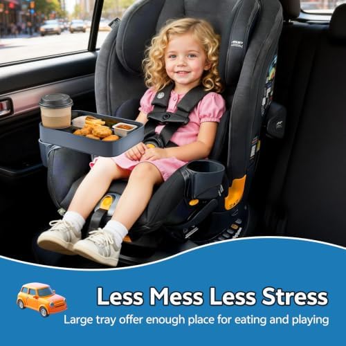 Car Seat Tray for Toddlers, Kids Travel Snack Tray for Road Trips - Image 2