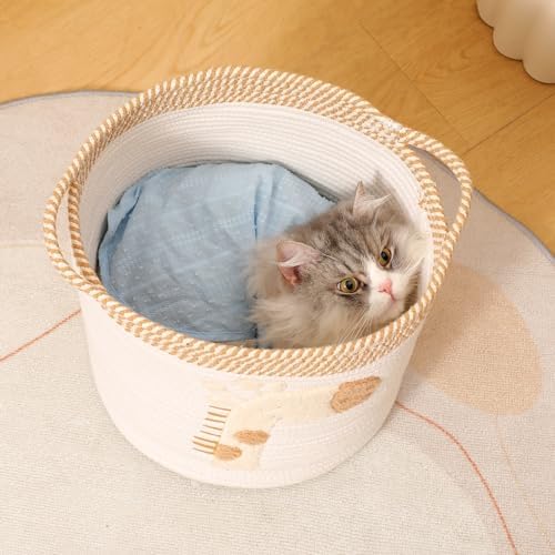 Toy Storage Baskets Woven Cotton Rope Storage Basket - Image 2