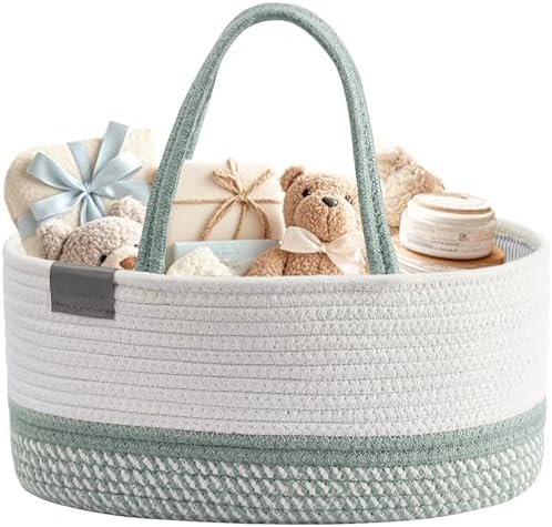 DECOMOMO Baby Caddy Organizer, Large Diaper Caddy Basket by DECOMOMO