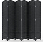 JOSTYLE Outdoor Privacy Screen 6-Panel Folding Room Divider Space Partition by Jostyle